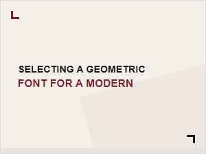 Choosing Geometric Fonts for a Modern Steakhouse